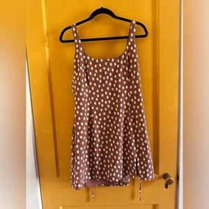 Abercrombie & Fitch Muave Mini Polka Dot Dress